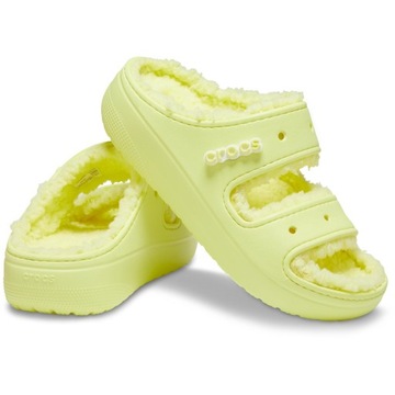 DAMSKIE KLAPKI CROCS CIEPŁE KAPCIE OCIEPLANE