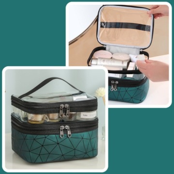 KOSMETYCZKA DAMSKA PODRÓŻNA KUFEREK DUŻA KOSMETYKI