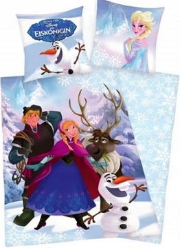 KRAINA LODU FROZEN POŚCIEL BAWEŁNIANA 135x200 dla DZIECKA DISNEY ORIGINAL