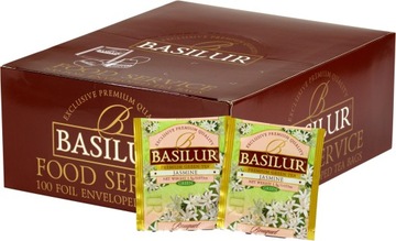 Herbata zielona BASILUR JASMINE ekspresowa Z JAŚMINEM - HoReCa 100 szt.