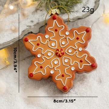 448B Рождественский пряничный человечек Домик Снежинка