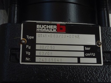 ГИДРАВЛИЧЕСКИЙ НАСОС BUCHER HYDRAULIK QT41-063/23