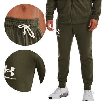 SPODNIE MĘSKIE DRESOWE UNDER ARMOUR JOGGERY BAWEŁNIANE R. M