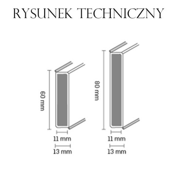 LISTWA PRZYPODŁOGOWA CZARNA DOLLKEN CUBU FLEX 80mm