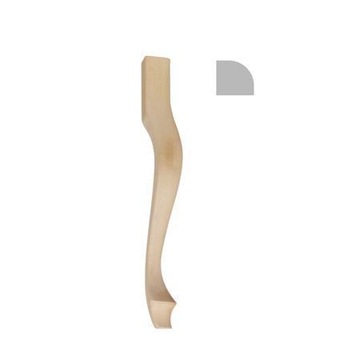 Stylowa Noga drewniana do mebli F990003 46 cm