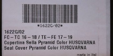 Чехол на сиденье BLACKBIRD HUSQVARNA TE FE 17-19 BLUE PYRAMID CUBAMOTO
