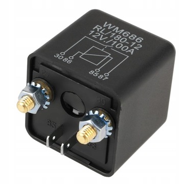 Przekaźnik 12V DC 100A/75A samochodowy 4 PIN
