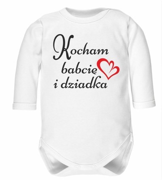 Body na Dzień Babci i Dziadka Kocham Babcię i Dzia