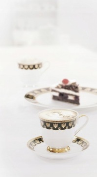 G339 КОФЕЙНЫЙ СЕРВИС 6/18 ASTR МЕЛЕВСКИЙ ФАРФОР