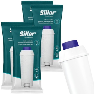 4x filtr wody do ekspresu Delonghi zamiennik - wkład filtrujący Sillar