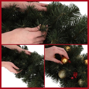 ГИРЛАНДА РОЖДЕСТВЕНСКОЙ ЕЛКИ 195 СМ ЗЕЛЕНАЯ