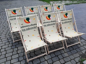 Деревянный шезлонг с вашим собственным ПРИНТОМ, ЛОГОТИПОМ