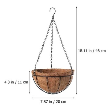 Подвесные цветочные горшки, вешалки для растений, корзины, стены и потолки в деревенском стиле.