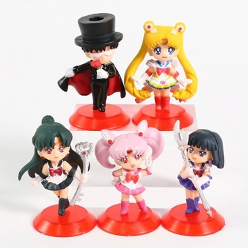 FIGURKI ANIME SAILOR MOON Usagi ZESTAW 5 SZTUK