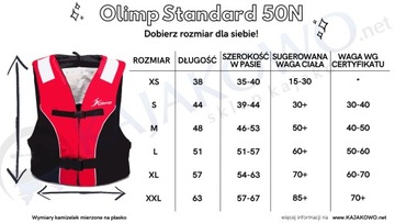 Страховочный жилет для рыбалки Olimp XXL KAPOK