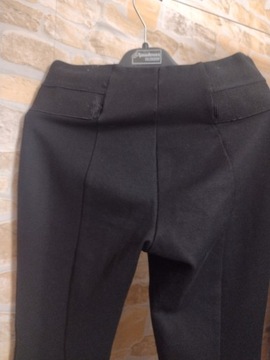(36/S) ZARA/Czarne legginsy, spodnie, rurki
