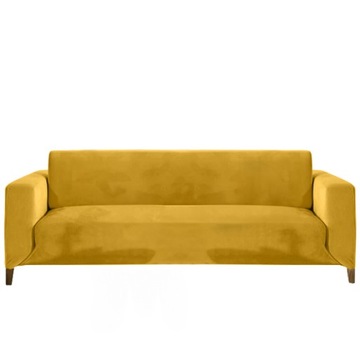 POKROWIEC KANAPĘ wersalkę sofę 2 os 145-185cm MIODOWY WELUR