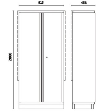 БЕТА ШКАФ ДВУХДВЕРНЫЙ ШКАФ 4500/C45PRO/AS2