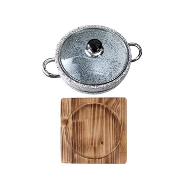 Универсальная многоразовая сковорода с корейской миской диаметром 28 см и противнем.