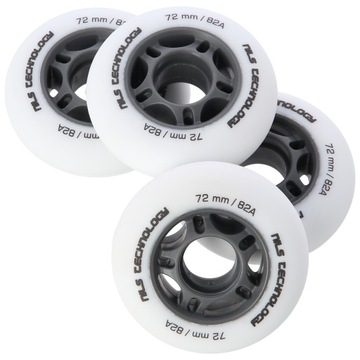 НАБОР ИЗ 4 ДИСКОВ NILS EXTREME 72 x 24 мм 82A PU БЕЛЫЙ УНИВЕРСАЛЬНЫЙ