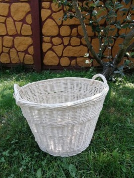 ПЛЕТЕНАЯ КОРЗИНА ДЛЯ ФРУКТОВ И ОВОЩЕЙ, КРУГЛАЯ, ДЕРЕВЯННАЯ