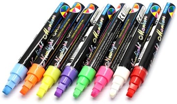 markery mazaki KREDOWE do TABLIC flamastry Neon 8s