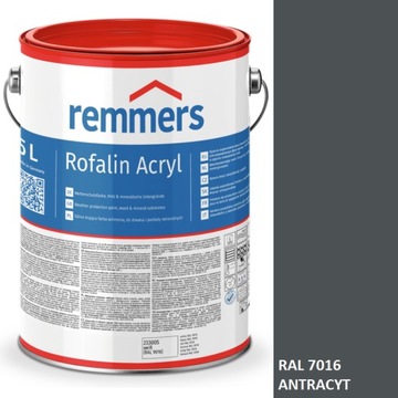 ROFALIN ACRYL FARBA KRYJĄCA 5 L RAL 7016 ANTRACYT