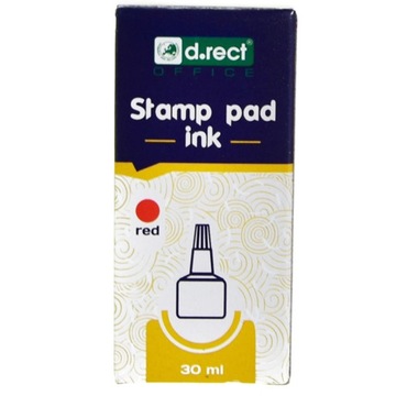 Tusz do stempli D.Rect czerwony 30 ml