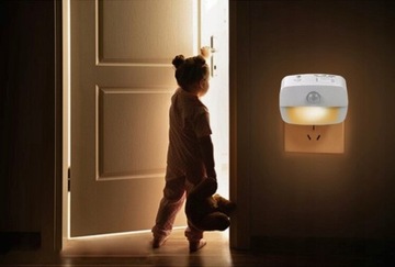 Ночник ДЛЯ LED РОЗЕТКИ с датчиком 3 СВЕТА РЕЖИМЫ движения контакта
