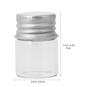Прозрачные стеклянные бутылки, крошечные лабораторные флаконы для образцов