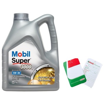 Olej Mobil SUPER 3000 FORMULA FE 5W30 4L +GRATISY