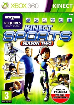 ДАТЧИК ДВИЖЕНИЯ KINECT ДЛЯ XBOX 360 ИГРА KINECT SPORTS 2 НА ПОЛЬСКОМ СЕМЕЙНОМ РАЗВЛЕЧЕНИИ