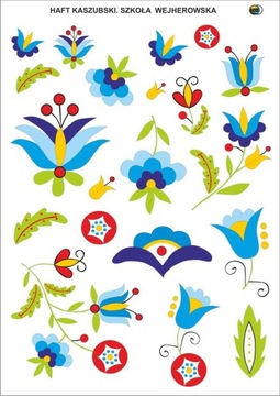 Papier decoupage kaszubskie hafty szkoła wejherowski