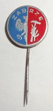 ZNACZEK PRZYPINKA ZABRZE - HERB - STARY WZÓR