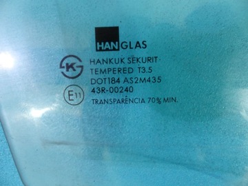 SKLO (OKNO) DVEŘE PŘEDNÍ PRAVÁ CHEVROLET EPICA 06-09