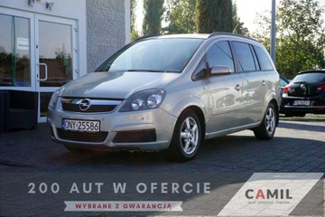 Opel Zafira B 1.6 Twinport ECOTEC 105KM 2006 Opel Zafira 1.6 Benzyna, 7 miejsc, długie