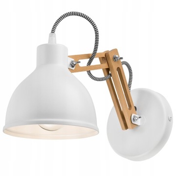 KINKIET Biały Loft LAMPA Ścienna Ścienny BUK LUX