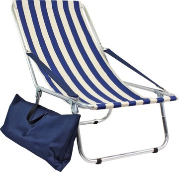 Leżak plażowy składany do torby, aluminiowy, lekki