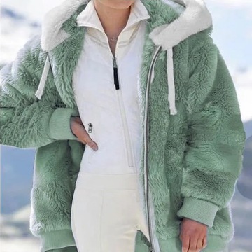 Winter Women Jackets Plush Casual Oversize Fleece