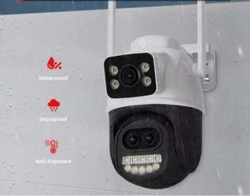 ВНЕШНЯЯ КАМЕРА С ПЕРЕКЛЮЧЕНИЕМ WIFI, 9 МП, 8-кратный ЗУМ, ICSEE ULTRA HD