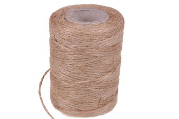 Sznurek lniany jutowy naturalny choinka 55 m 100 g