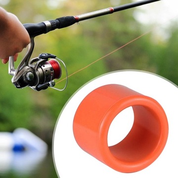 Ochraniacz wkładki do stojaka na tyczkę Wytrzymały przenośny do wędki do łodzi pomarańczowy