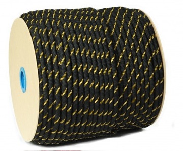 LINA POLIPROPYLENOWA CZARNA na metry fi 18mm 1m