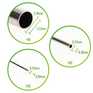 ИГЛА ДЛЯ УДАЛЕНИЯ ФЛЮСОВОГО КЛЕЯ FLUX 24G 0,55ММ