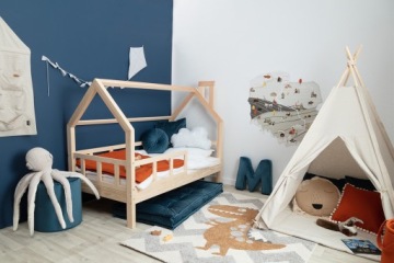 Штора YellowTipi с бандажами 130 x 260 см оттенки желтого