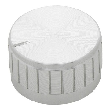 POKRĘTŁO GAŁKA POTENCJOMETRU SREBRNA 30x17mm OŚ 6