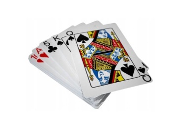 KARTY DO GRY W POKERA TALIA 54 POWLEKANA PLASTIK