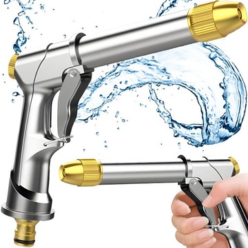 PISTOLET OGRODOWY DO WĘŻA ZRASZACZ WODY METALOWY