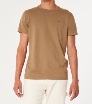 t-shirt HOLLISTER Abercrombie&Fitch koszulka XL brązowa