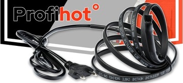 НАГРЕВАТЕЛЬНЫЙ КАБЕЛЬ саморегулирующийся нагревательный кабель с ВИЛКОЙ | 230В | 200 Вт | 10М